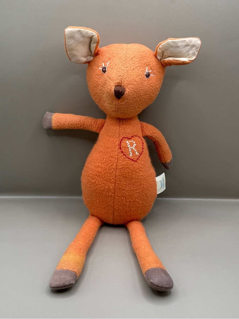 Hazel Village Phoebe Fawn with Embroidered “R” Plush Stuffed Animal